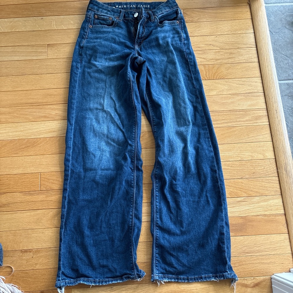American Eagle Outfitters Dark Blue Flare Jeans